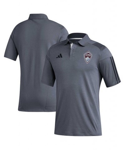 Men's Gray Colorado Rapids 2023 On-Field Training Polo Shirt $33.79 Polo Shirts