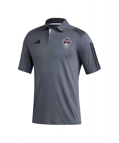 Men's Gray Colorado Rapids 2023 On-Field Training Polo Shirt $33.79 Polo Shirts