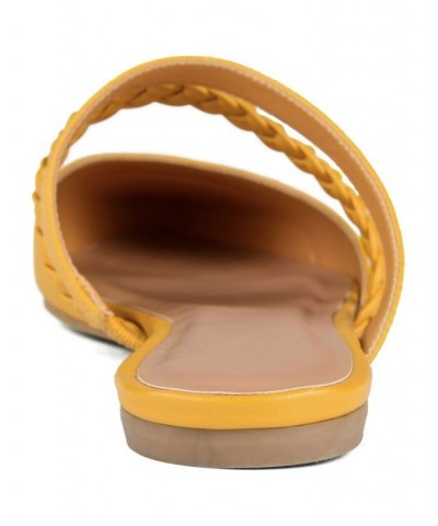 Women's Olivea Slides Yellow $36.80 Shoes