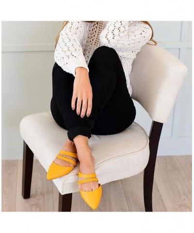 Women's Olivea Slides Yellow $36.80 Shoes