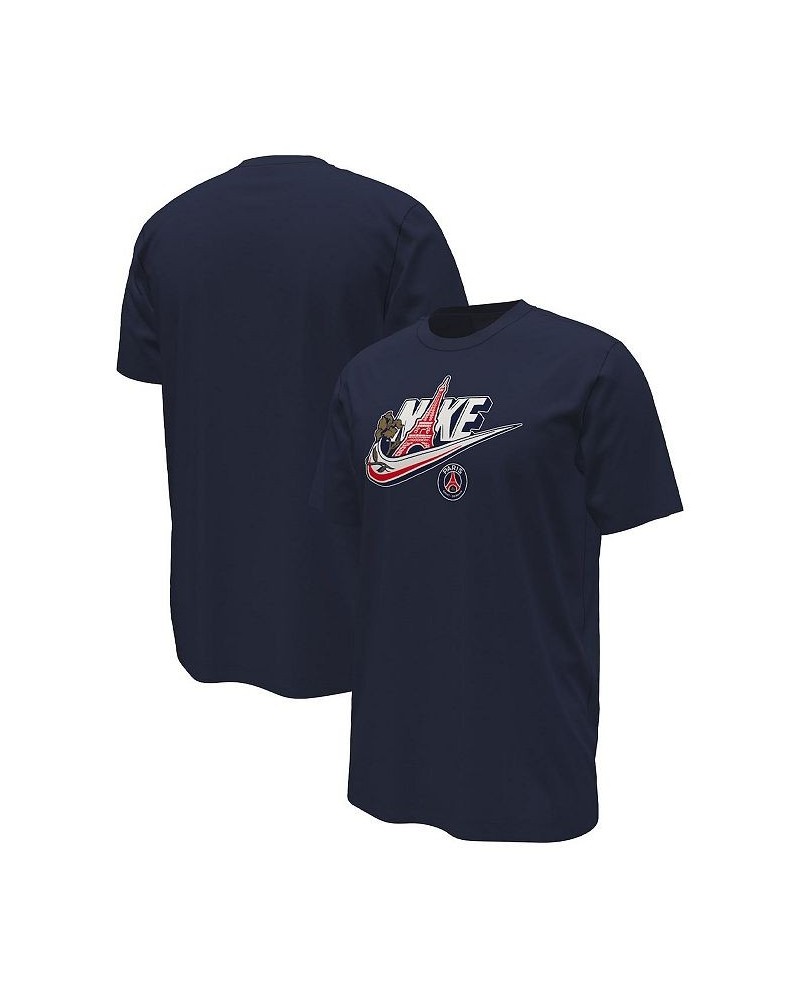 Men's Navy Paris Saint-Germain Futura T-shirt $23.84 T-Shirts