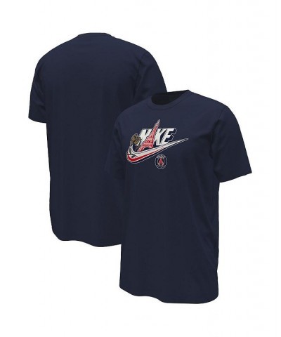 Men's Navy Paris Saint-Germain Futura T-shirt $23.84 T-Shirts