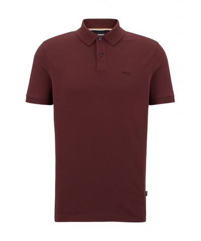 BOSS Men's Cotton Embroidered Logo Polo Shirt Red $43.20 Polo Shirts