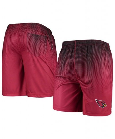 Men's Cardinal and Black Arizona Cardinals Pixel Gradient Training Shorts $26.49 Shorts