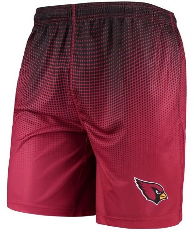 Men's Cardinal and Black Arizona Cardinals Pixel Gradient Training Shorts $26.49 Shorts