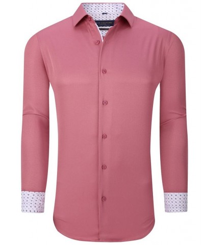 Men's Solid Slim Fit Wrinkle Free Stretch Dress Shirt $16.80 Dress Shirts