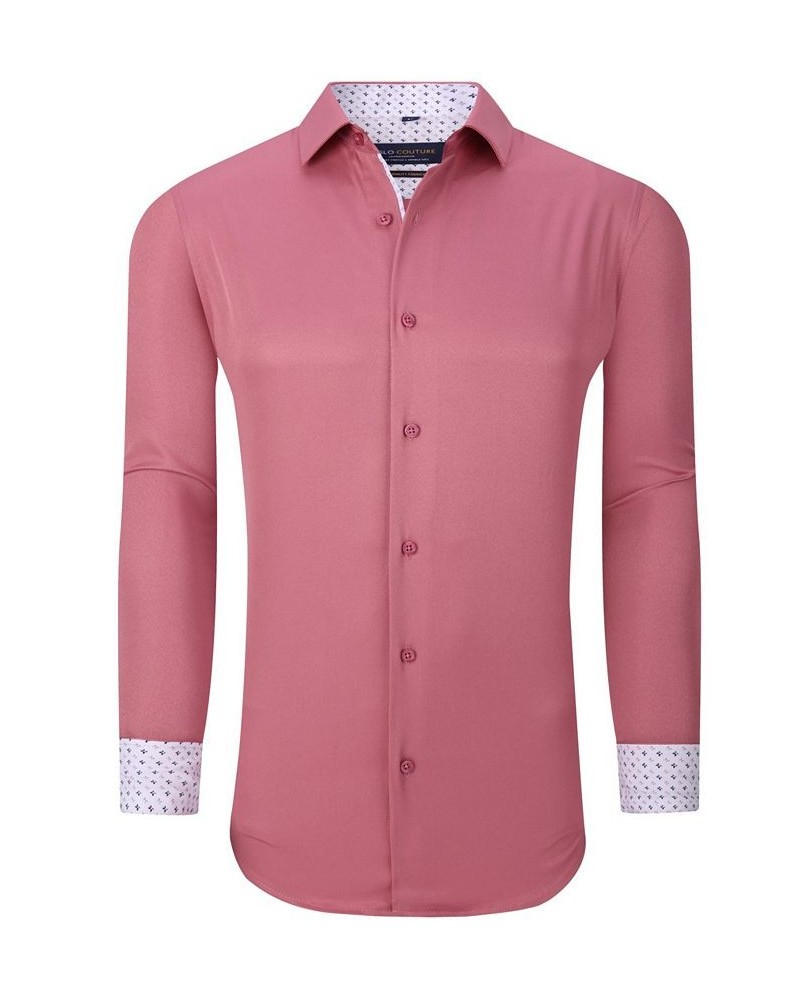 Men's Solid Slim Fit Wrinkle Free Stretch Dress Shirt $16.80 Dress Shirts