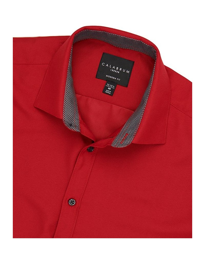 Men's Regular Fit Performance Solid Wrinkle Free Dress Shirt PD03 $13.92 Dress Shirts