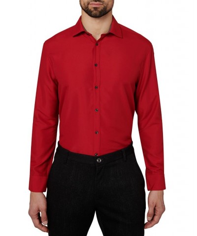 Men's Regular Fit Performance Solid Wrinkle Free Dress Shirt PD03 $13.92 Dress Shirts