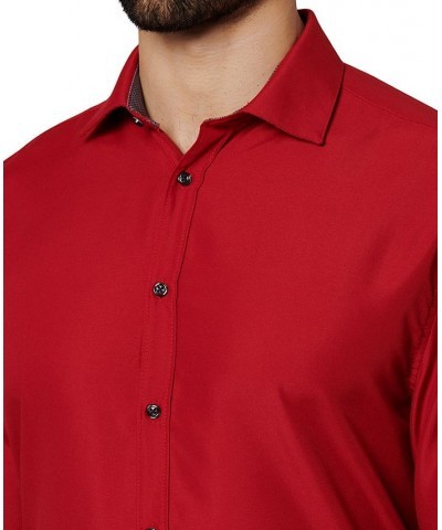 Men's Regular Fit Performance Solid Wrinkle Free Dress Shirt PD03 $13.92 Dress Shirts