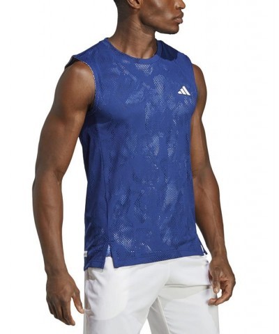 Men's Melbourne Tennis Slim-Fit Sleeveless Performance T-Shirt Blue $35.70 T-Shirts