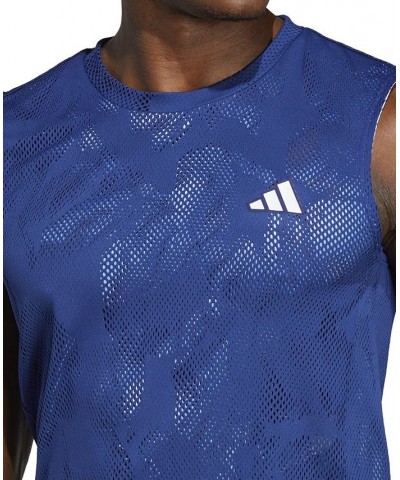 Men's Melbourne Tennis Slim-Fit Sleeveless Performance T-Shirt Blue $35.70 T-Shirts