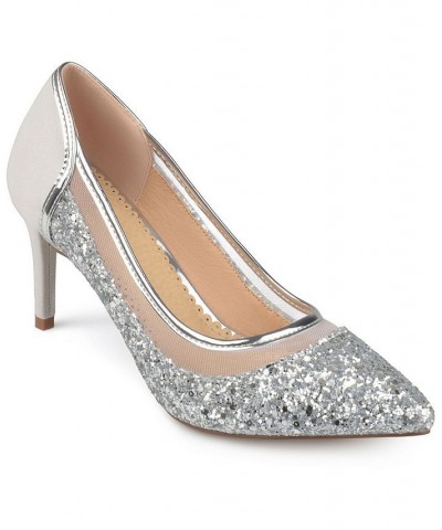 Women's Kalani Heels Silver $46.00 Shoes