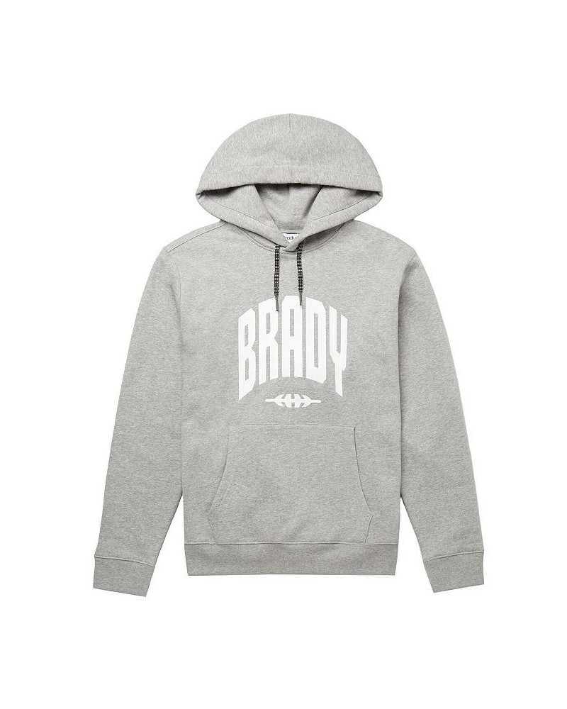 Men's Gray Varsity Pullover Hoodie $49.35 Sweatshirt