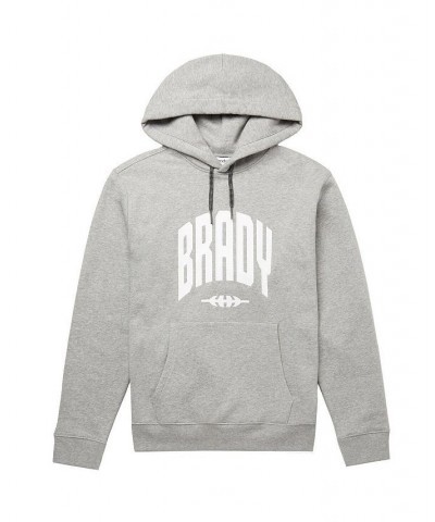 Men's Gray Varsity Pullover Hoodie $49.35 Sweatshirt