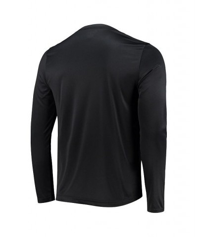 Men's Black Houston Cougars Wordmark Slash Long Sleeve T-shirt $22.50 T-Shirts