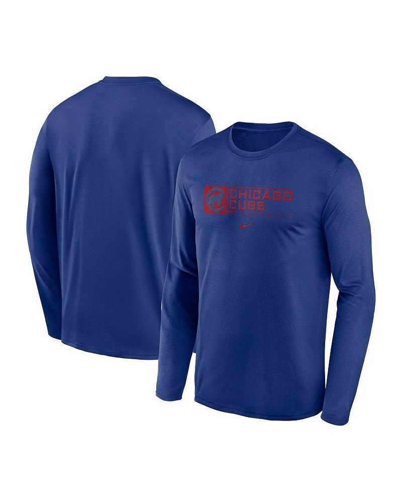 Men's Royal Chicago Cubs Authentic Collection Performance Long Sleeve T-shirt $29.49 T-Shirts