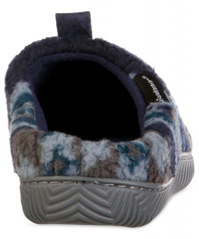 Men's Fairisle Hoodback Slipper Blue $19.72 Shoes