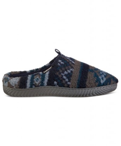 Men's Fairisle Hoodback Slipper Blue $19.72 Shoes