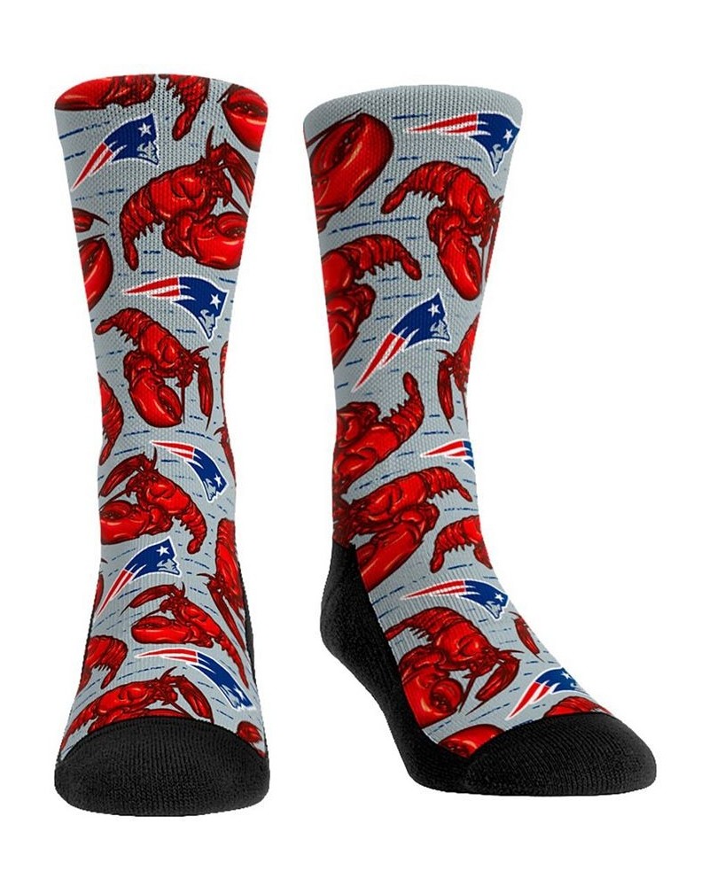 Men's and Women's New England Patriots Localized Food Multi Crew Socks $15.59 Socks