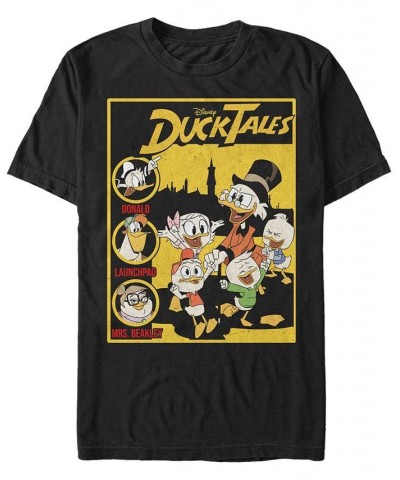 Men's Ducktales Cover Short Sleeve T-Shirt Black $20.99 T-Shirts