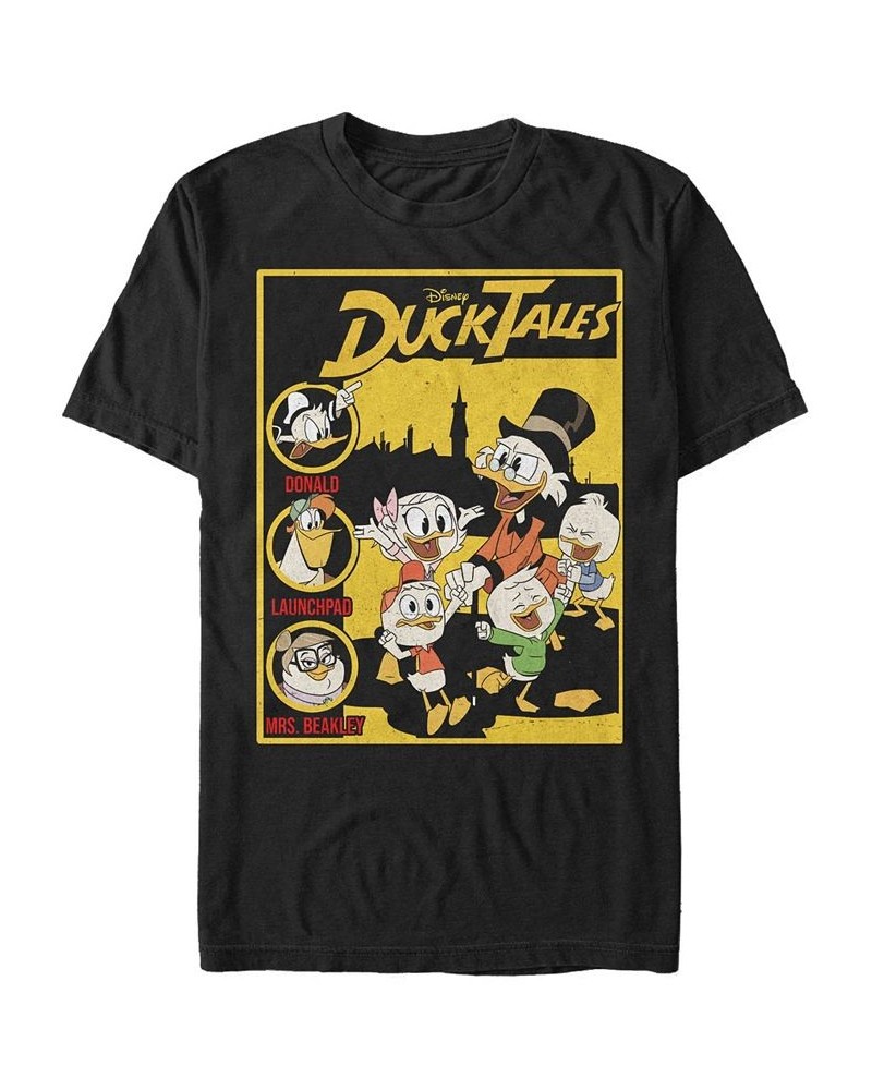 Men's Ducktales Cover Short Sleeve T-Shirt Black $20.99 T-Shirts