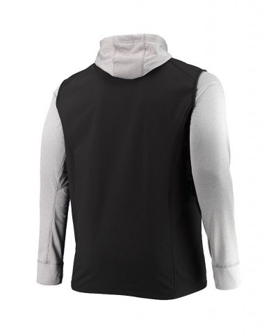 Men's Black and Gray Philadelphia Eagles Big and Tall Alpha Full-Zip Hoodie Jacket $45.04 Jackets