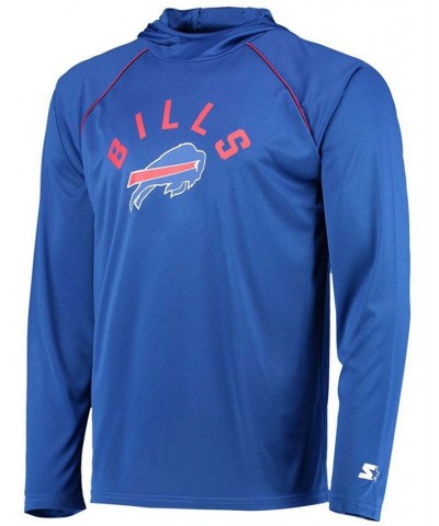 Men's Royal Buffalo Bills Raglan Long Sleeve Hoodie T-shirt $30.55 T-Shirts