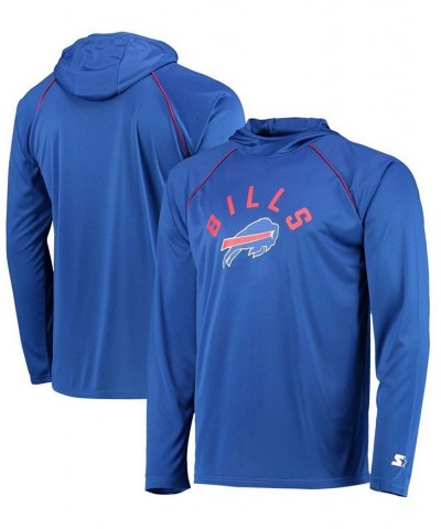 Men's Royal Buffalo Bills Raglan Long Sleeve Hoodie T-shirt $30.55 T-Shirts