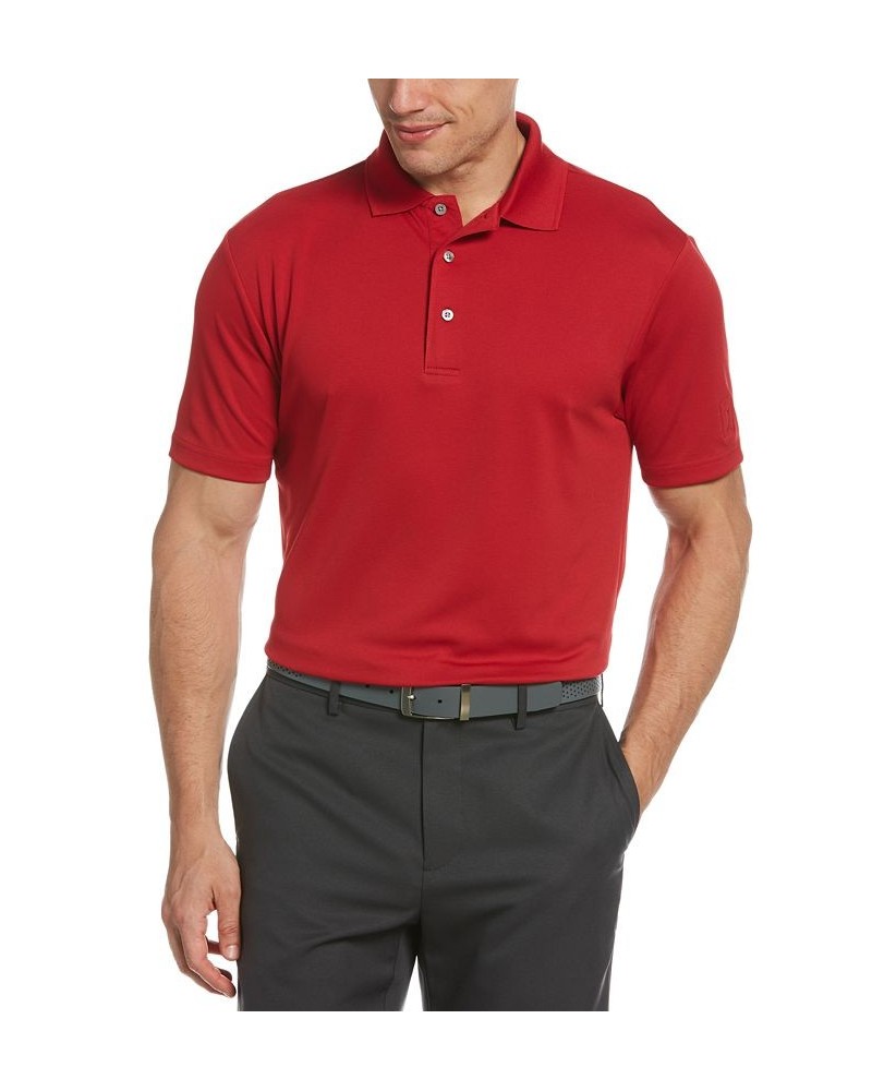 Men's Big & Tall AirFlux™ Solid Mesh Golf Polo Chili Pepper $17.05 Polo Shirts