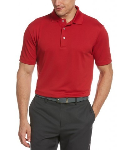 Men's Big & Tall AirFlux™ Solid Mesh Golf Polo Chili Pepper $17.05 Polo Shirts