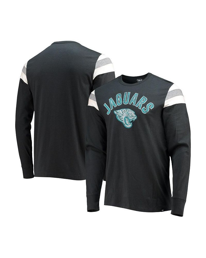 Men's '47 Black Jacksonville Jaguars Franklin Rooted Long Sleeve T-shirt $24.00 T-Shirts