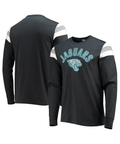 Men's '47 Black Jacksonville Jaguars Franklin Rooted Long Sleeve T-shirt $24.00 T-Shirts