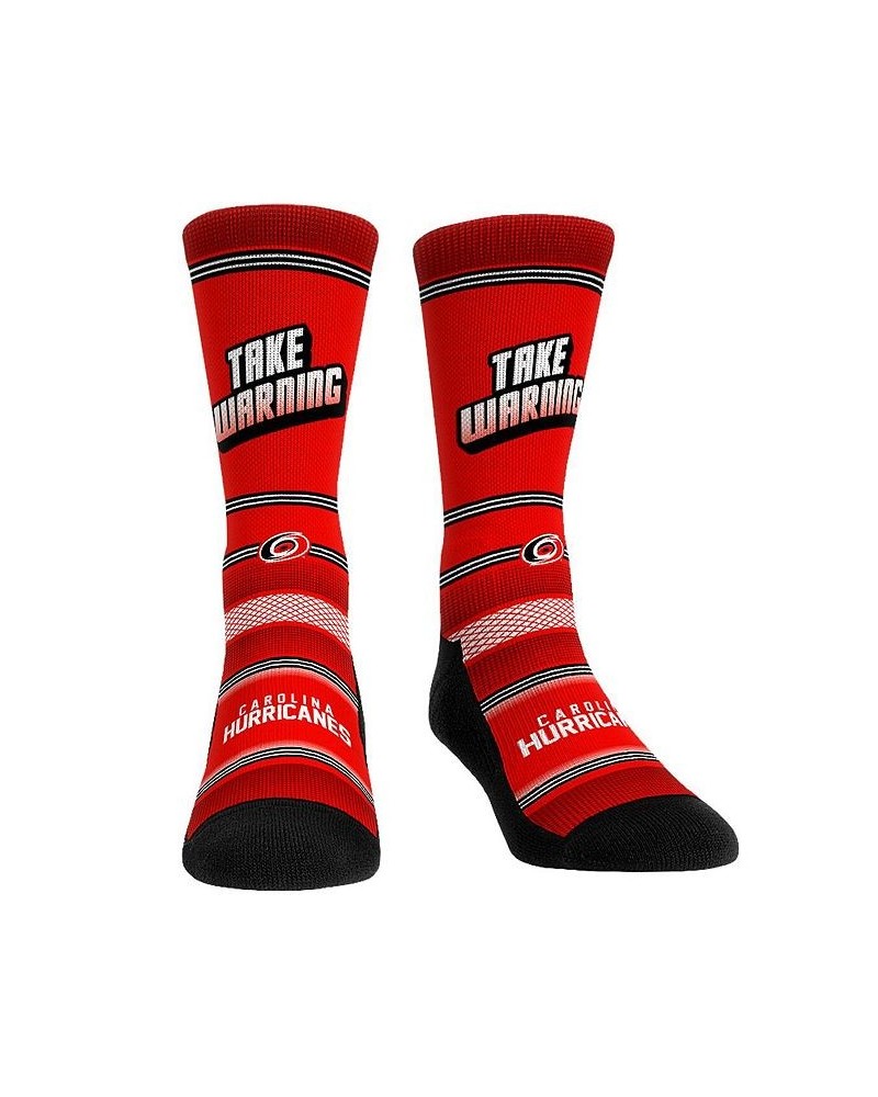 Men's and Women's Socks Carolina Hurricanes Team Slogan Crew Socks $15.29 Socks