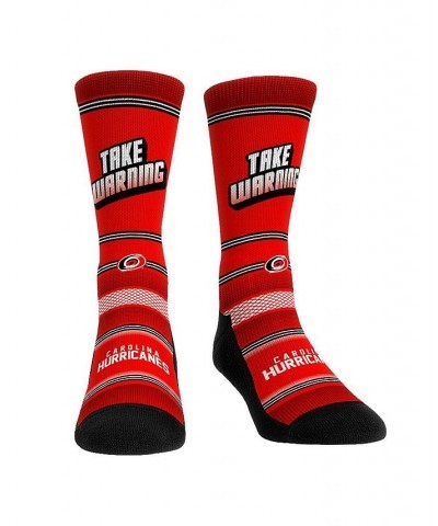 Men's and Women's Socks Carolina Hurricanes Team Slogan Crew Socks $15.29 Socks