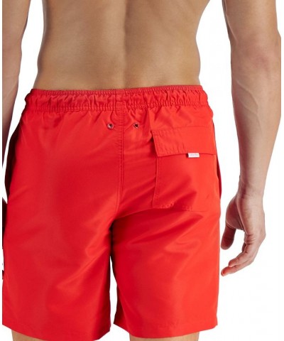 Men's Regular-Fit UPF 50+ Reflection Logo Swim Trunks Red $21.98 Swimsuits