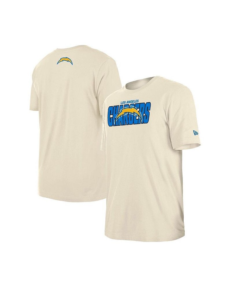 Men's Cream Los Angeles Chargers 2023 NFL Draft T-shirt $23.10 T-Shirts