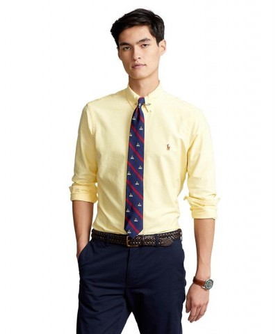 Men's Signature Oxford Shirt, Regular and Big & Tall Yellow $40.50 Dress Shirts