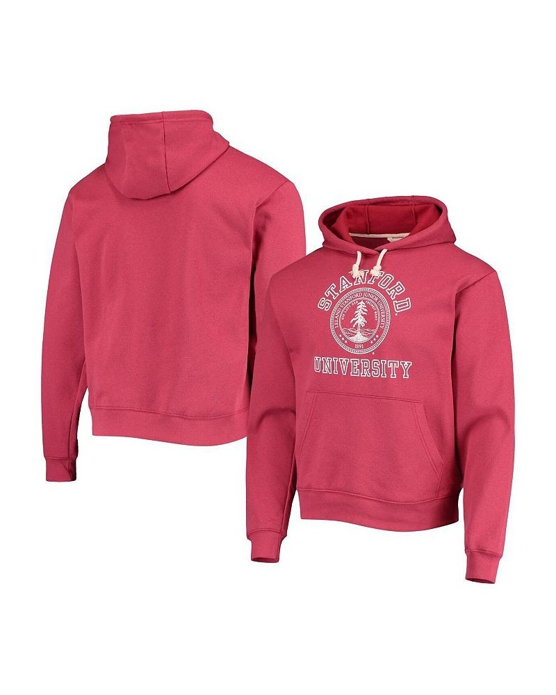 Men's Cardinal Stanford Cardinal Seal Neuvo Essential Fleece Pullover Hoodie $32.25 Sweatshirt