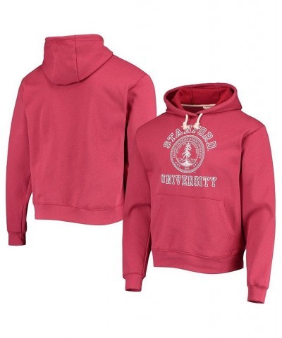 Men's Cardinal Stanford Cardinal Seal Neuvo Essential Fleece Pullover Hoodie $32.25 Sweatshirt