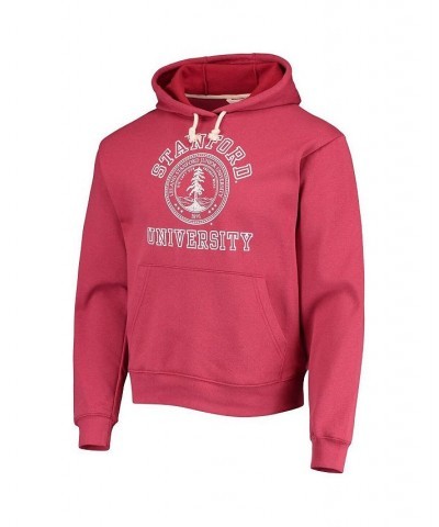 Men's Cardinal Stanford Cardinal Seal Neuvo Essential Fleece Pullover Hoodie $32.25 Sweatshirt