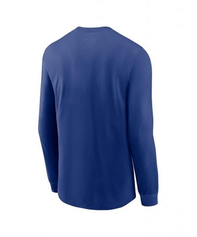 Men's Royal New York Mets Over Arch Performance Long Sleeve T-shirt $23.00 T-Shirts