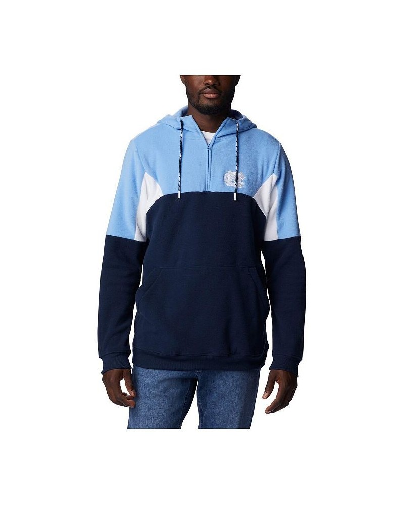 Men's Navy North Carolina Tar Heels Lodge Quarter-Zip Pullover Hoodie $47.69 Sweatshirt