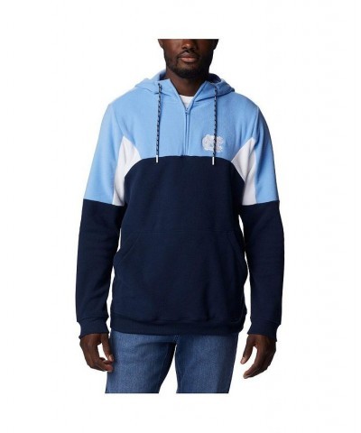 Men's Navy North Carolina Tar Heels Lodge Quarter-Zip Pullover Hoodie $47.69 Sweatshirt