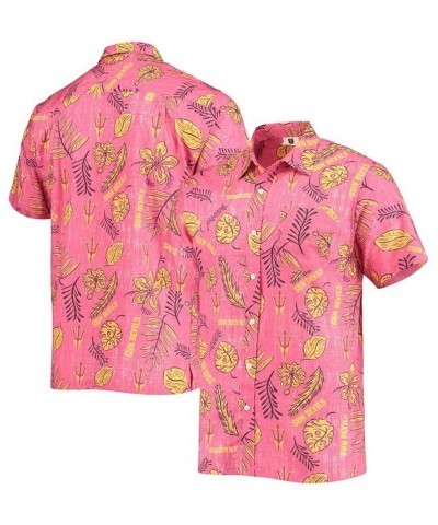 Men's Maroon Arizona State Sun Devils Vintage-Like Floral Button-Up Shirt $36.00 Shirts