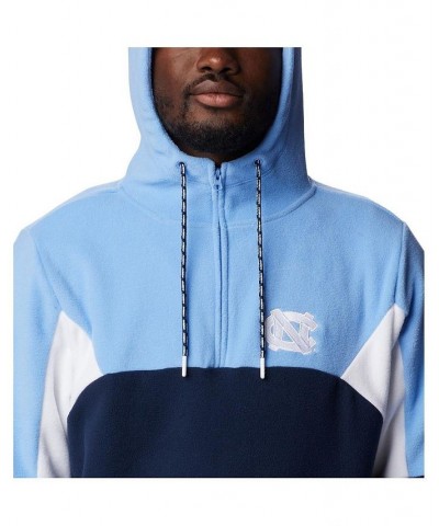 Men's Navy North Carolina Tar Heels Lodge Quarter-Zip Pullover Hoodie $47.69 Sweatshirt