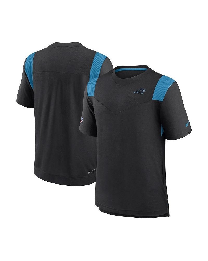 Men's Black Carolina Panthers Sideline Tonal Logo Performance Player T-shirt $32.20 T-Shirts