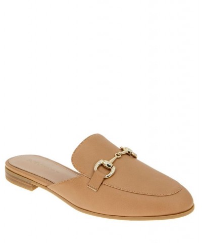 Women's Zorie Mule Loafers Tan/Beige $50.49 Shoes