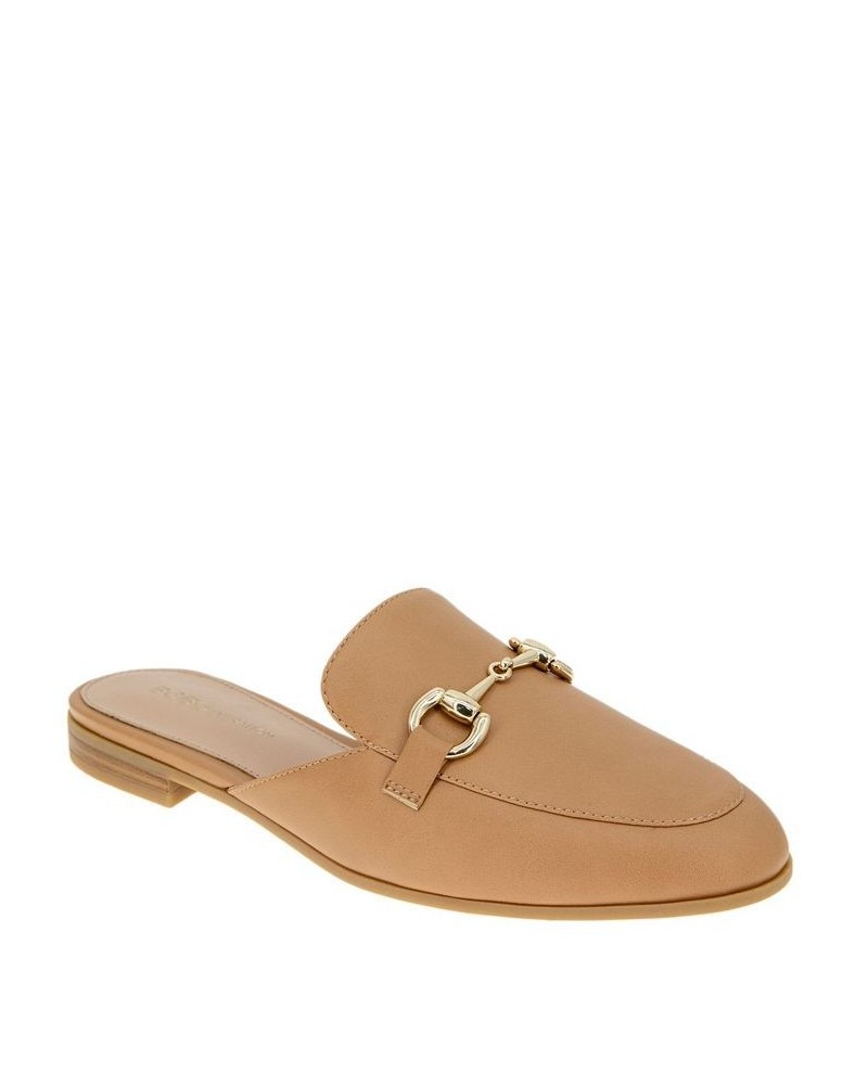 Women's Zorie Mule Loafers Tan/Beige $50.49 Shoes