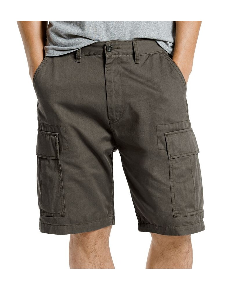 Men's Big and Tall Loose Fit Carrier Cargo Shorts Gray $27.49 Shorts